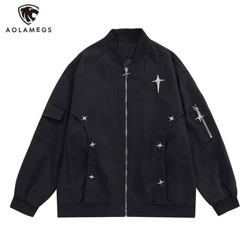 Харадзюку уличная Мужская Мульти звезда заклепки патч бейсбольные куртки мода большой ребро рукав молния куртка пальто для мужчин и женщин
Харадзюку уличная Мужская Мульти звезда заклепки патч бейсбольные куртки мода большой ребро рукав молния куртка пальто для мужчин и женщин