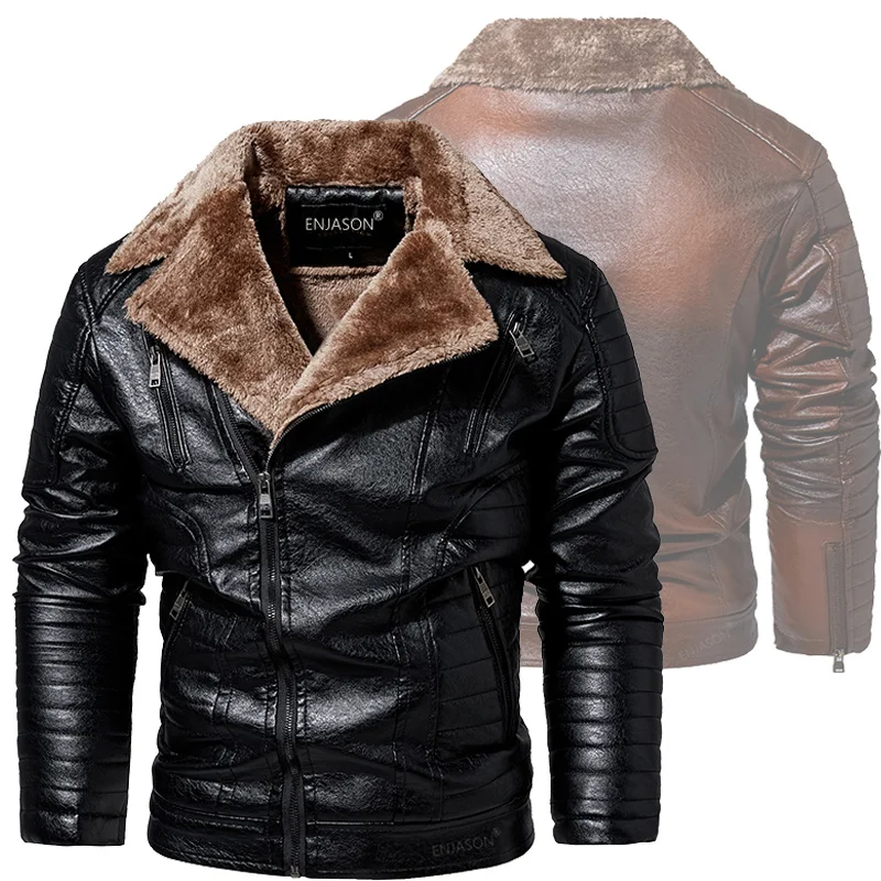 Men Winter Warm Thick Fleece Leather Jacket Men's Autumn PU Jacket Casual Fashion Military Pilot Motorcycle Man Overcoat
Men Winter Warm Thick Fleece Leather Jacket Men's Autumn PU Jacket Casual Fashion Military Pilot Motorcycle Man Overcoat