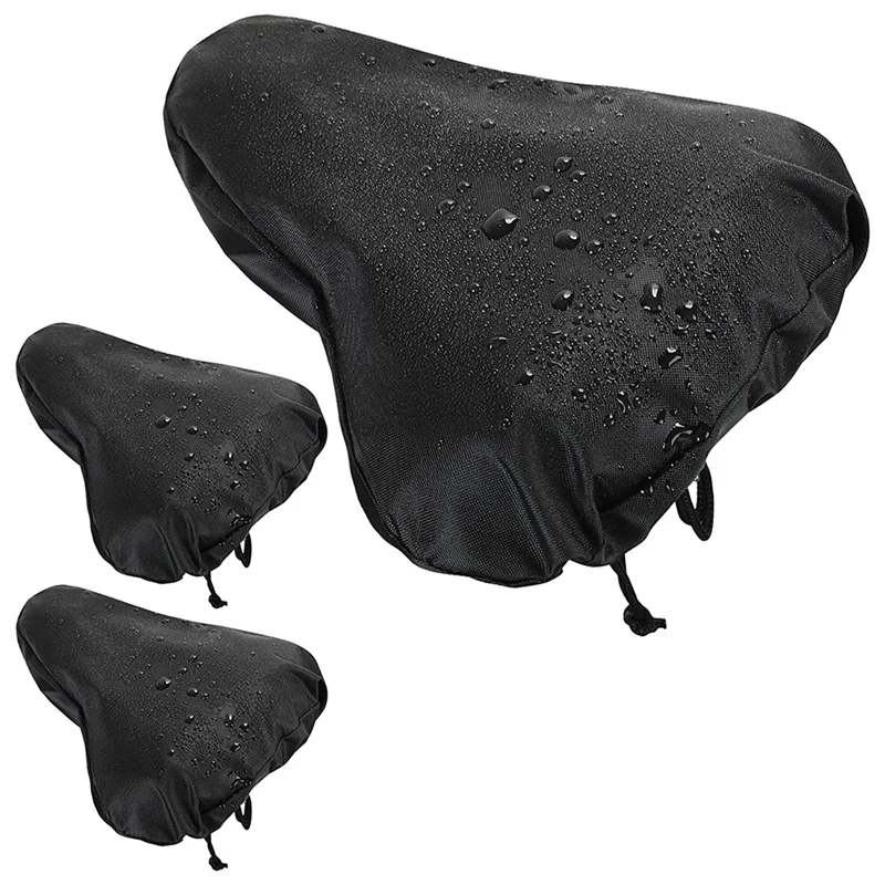 New 3 Pcs Waterproof Bike Seat Rain Cover With Drawstring Mountain Bicycle Seat Cover Rain Dust Protective Cushion Saddle
New 3 Pcs Waterproof Bike Seat Rain Cover With Drawstring Mountain Bicycle Seat Cover Rain Dust Protective Cushion Saddle