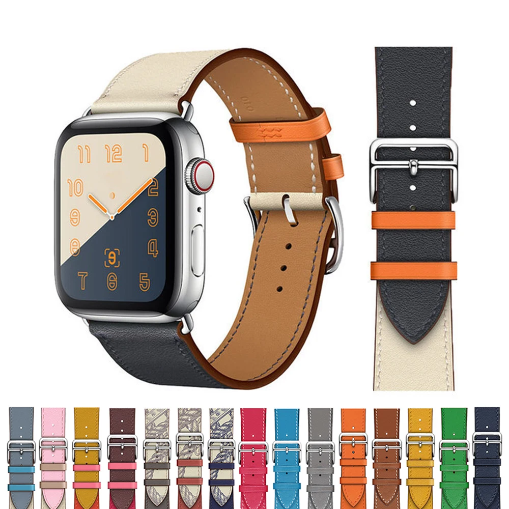 Leather Loop Strap For Apple Watch Band 44mm 45mm 49mm 41mm 40mm 42mm Sport Bracelet Correa iWatch Series 3 4 5 6 SE 7 8 Ultra
Leather Loop Strap For Apple Watch Band 44mm 45mm 49mm 41mm 40mm 42mm Sport Bracelet Correa iWatch Series 3 4 5 6 SE 7 8 Ultra