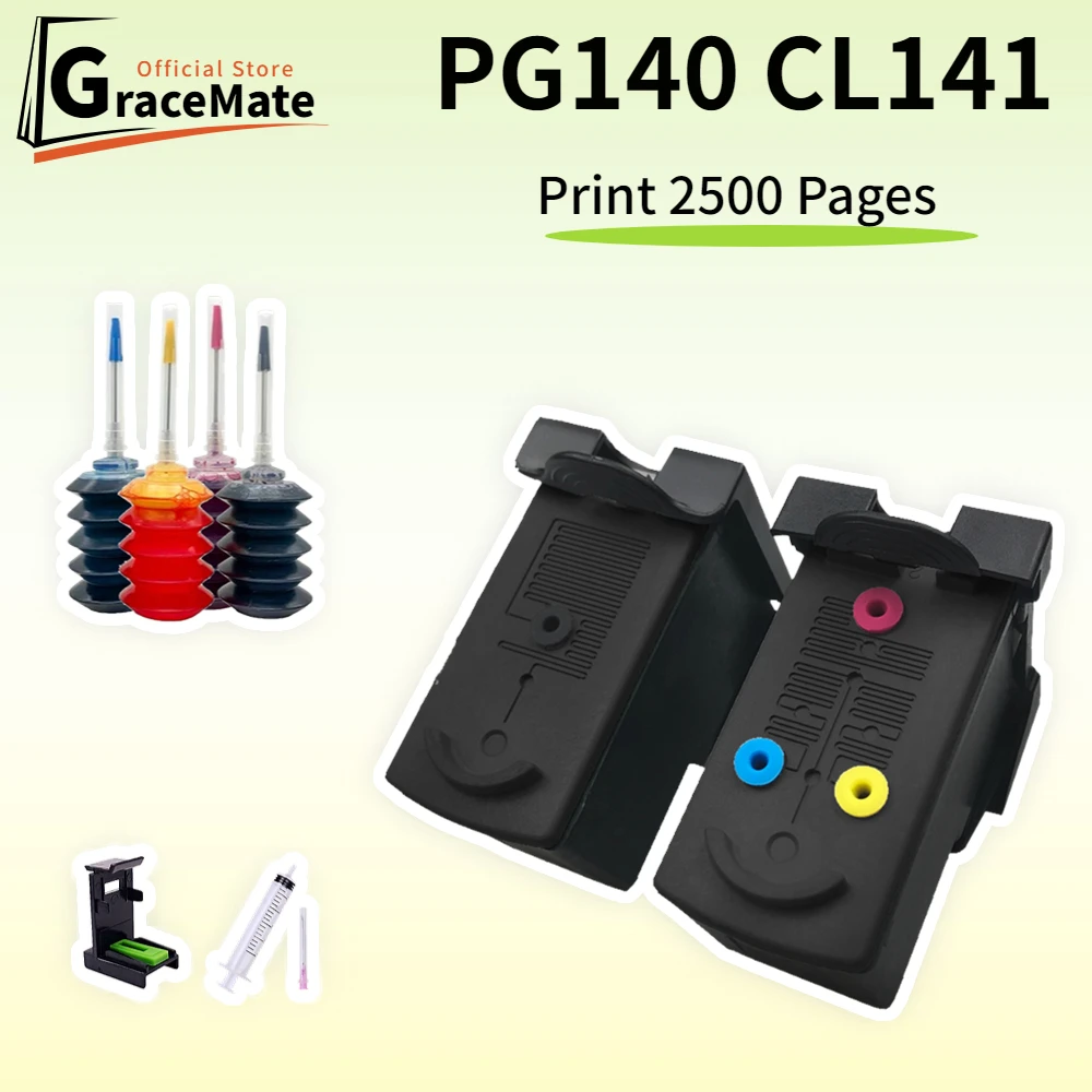 PG140 CL141 Compatible Ink Cartridge pg140 for Canon PIXMA MG2210 MG3510 MX391 MX474 MX534 MG2580 MG2400 MG2500 MG3610 IP2880
PG140 CL141 Compatible Ink Cartridge pg140 for Canon PIXMA MG2210 MG3510 MX391 MX474 MX534 MG2580 MG2400 MG2500 MG3610 IP2880