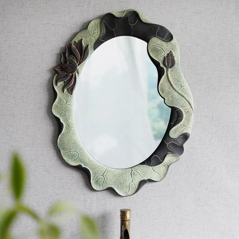 Idyllic Style Creative Chinese Art Resin Bathroom Mirror Bedroom Makeup Mirror Wall Decoration
Idyllic Style Creative Chinese Art Resin Bathroom Mirror Bedroom Makeup Mirror Wall Decoration