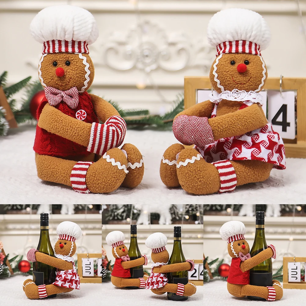 Gingerbread Man Doll Christmas Tree Hanging Pendant Xmas Tree Decor Ornament Christmas Wine Bottle Cover Table Decor
Gingerbread Man Doll Christmas Tree Hanging Pendant Xmas Tree Decor Ornament Christmas Wine Bottle Cover Table Decor