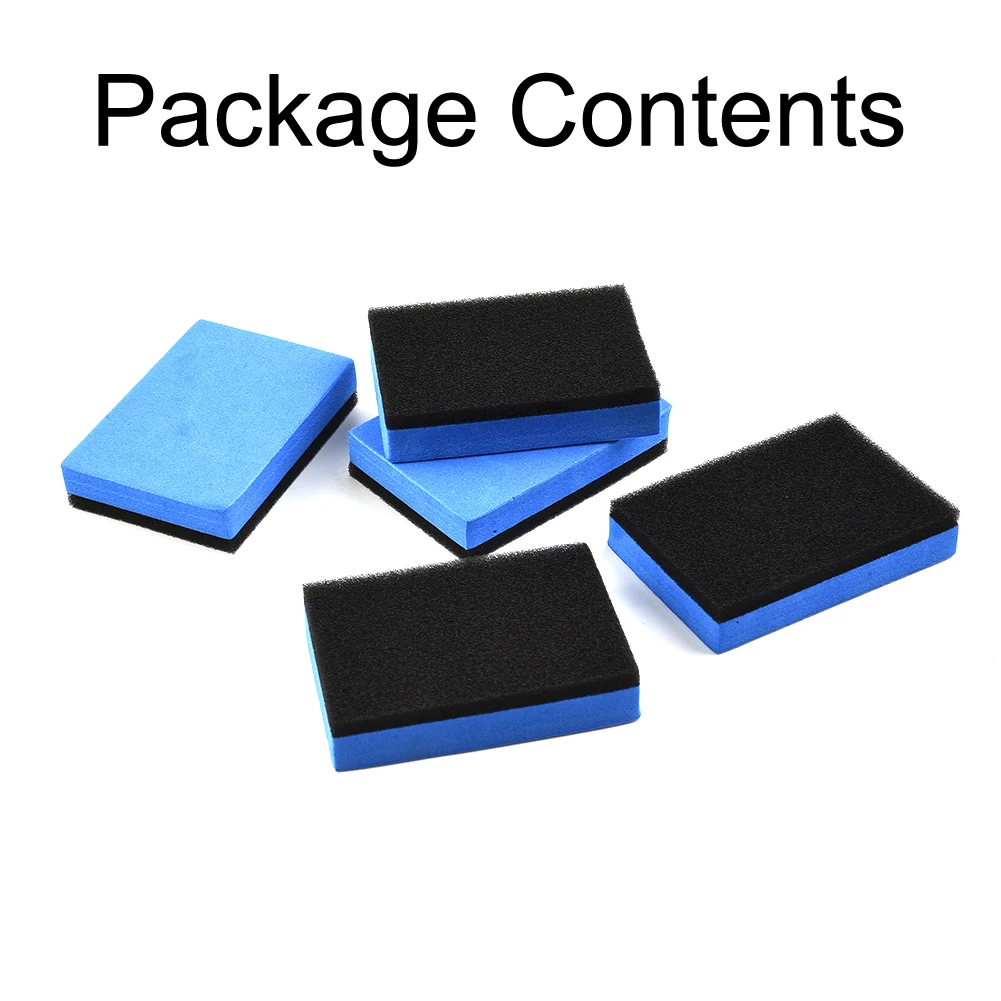 Polishing 5Pcs Waxing Rectangle Blue+Black 7.5*5*1.5cm Car Coating Sponges Replacement Glass Nano Useful Supplies Durable
Polishing 5Pcs Waxing Rectangle Blue+Black 7.5*5*1.5cm Car Coating Sponges Replacement Glass Nano Useful Supplies Durable
