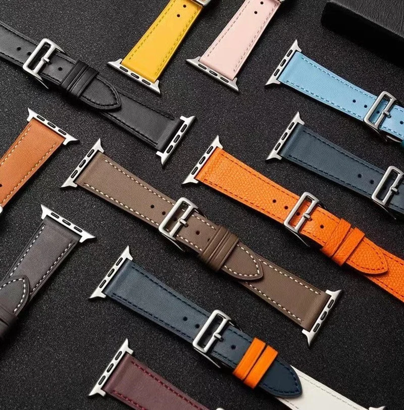 Leather strap For Apple watch band 44mm 45mm 41mm 40mm 42mm 38mm Accessorie wristband correa bracelet iWatch series 3 4 5 6 SE 7
Leather strap For Apple watch band 44mm 45mm 41mm 40mm 42mm 38mm Accessorie wristband correa bracelet iWatch series 3 4 5 6 SE 7