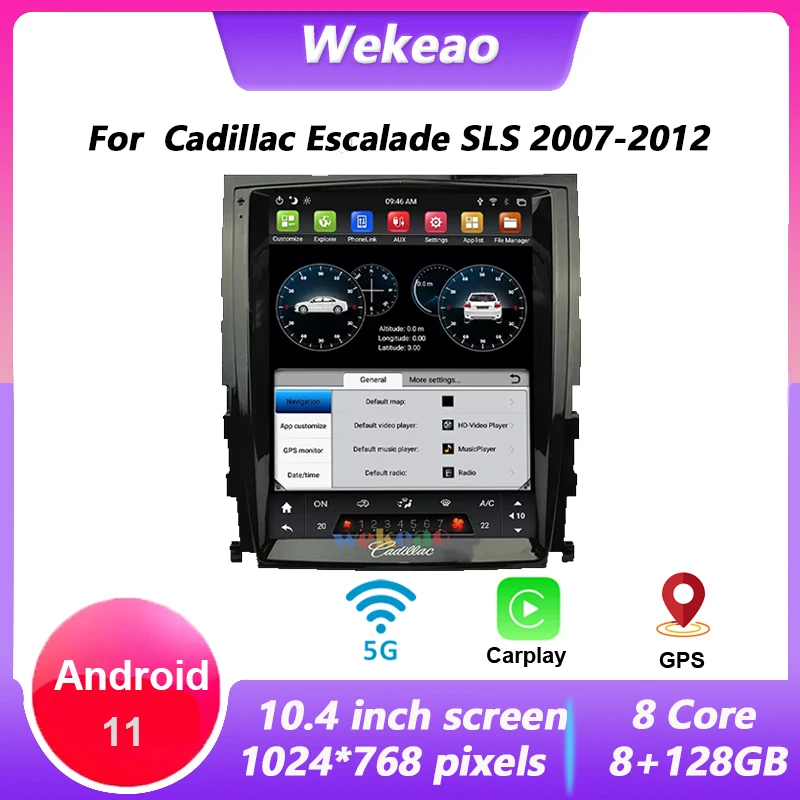 Wekeao вертикальный экран Tesla Style 10,4 ''1 Din Android 11 автомобильный Dvd-плеер GPS навигация для Cadillac Escalade SLS 2007-2012
Wekeao вертикальный экран Tesla Style 10,4 ''1 Din Android 11 автомобильный Dvd-плеер GPS навигация для Cadillac Escalade SLS 2007-2012