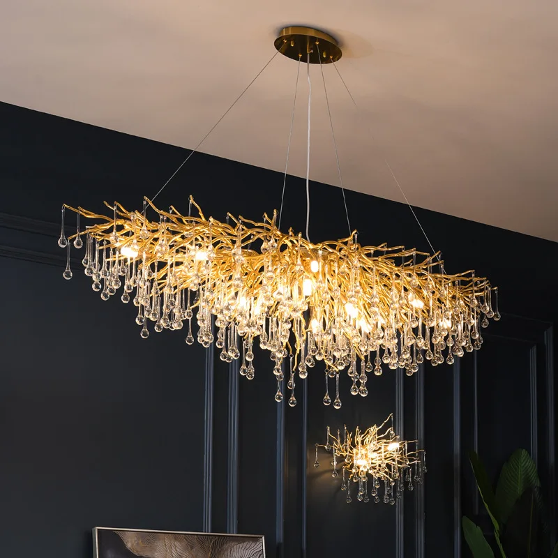 Modern Luxury LED Crystal Chandelier Lighting Decoration Villa Glossy Chandelier Suitable For Living Room Hotel Lobby Restaurant
Modern Luxury LED Crystal Chandelier Lighting Decoration Villa Glossy Chandelier Suitable For Living Room Hotel Lobby Restaurant