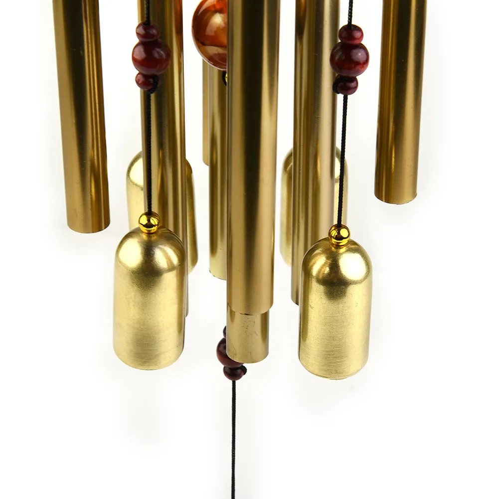 Gift Wind Chimes Ornaments Balcony Hanging Large Bells Metal Tubes Outdoor Yard Garden Decoration Gold Durable
Gift Wind Chimes Ornaments Balcony Hanging Large Bells Metal Tubes Outdoor Yard Garden Decoration Gold Durable