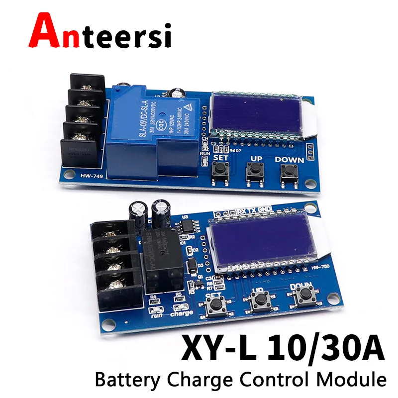 XY-L10A DC 6-60v 10A 30A Storage battery Charging Control Module Protection Board Charger Time Switch LCD Display XY-L30A
XY-L10A DC 6-60v 10A 30A Storage battery Charging Control Module Protection Board Charger Time Switch LCD Display XY-L30A