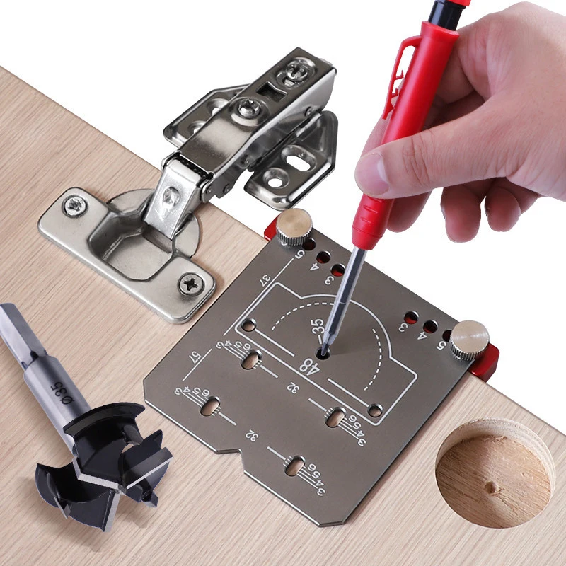 K50 35mm Hinge Punch Locator Adjustable Margin Wardrobe Hinge Installation Drilling Mark Positioner Aluminum Auxiliary Tools
K50 35mm Hinge Punch Locator Adjustable Margin Wardrobe Hinge Installation Drilling Mark Positioner Aluminum Auxiliary Tools