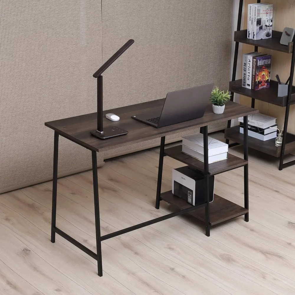 48" Computer Desk with Storage Shelf, Smoky Oak Laptop Table Computer Desk Stand Home Office Desk
48" Computer Desk with Storage Shelf, Smoky Oak Laptop Table Computer Desk Stand Home Office Desk