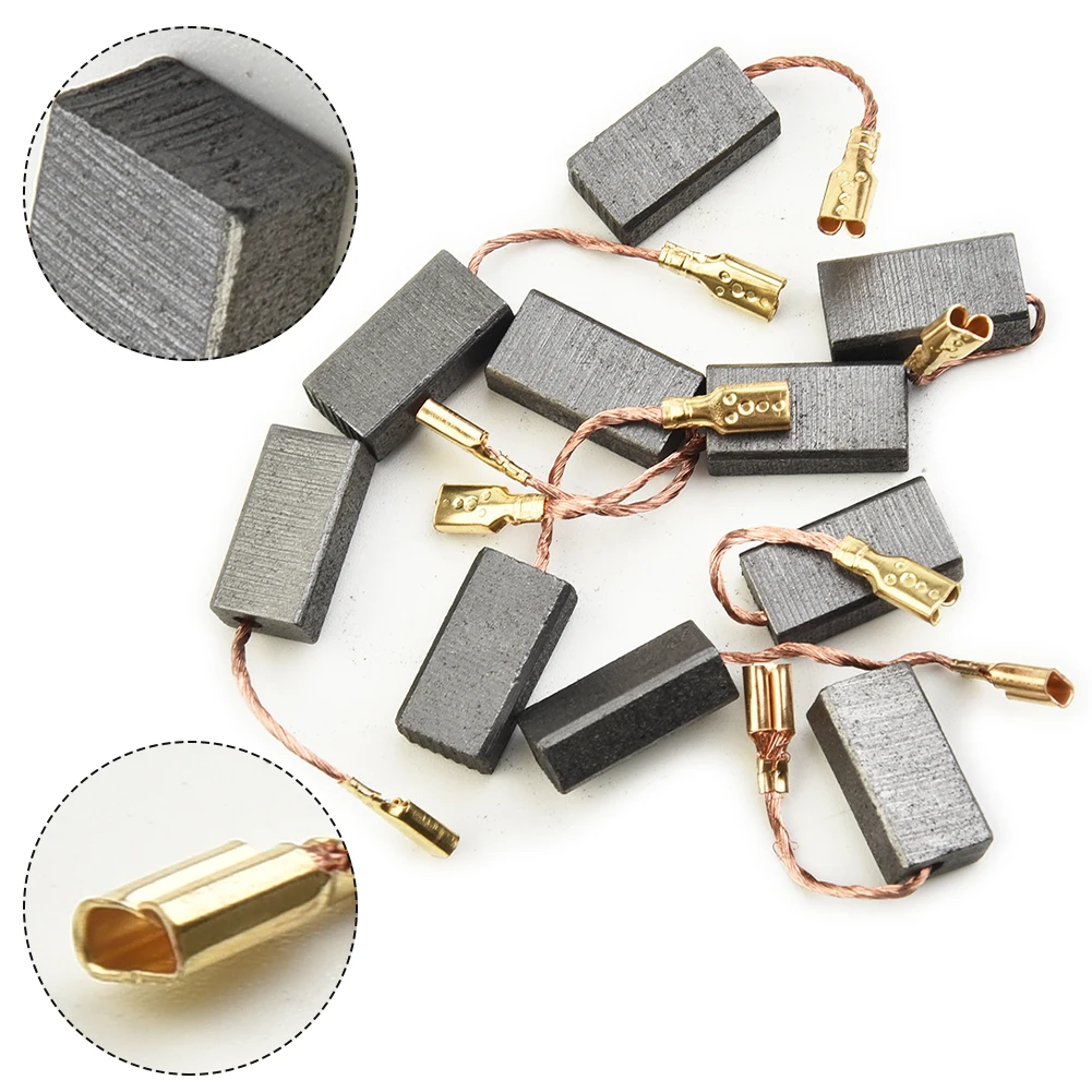 10PCS Carbon Brushes For Bosch GWS6-100 Motor Angle Grinder 15mm X 8mm X 5mm Carbon Brushes Power Tool Accessories
10PCS Carbon Brushes For Bosch GWS6-100 Motor Angle Grinder 15mm X 8mm X 5mm Carbon Brushes Power Tool Accessories