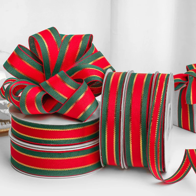 Green Red Stripes Ribbon with Gold Lame for DIY Medal Ribbon Sewing Cloth Hat Backpack Bias Accessories Party Webbing 22 meters
Green Red Stripes Ribbon with Gold Lame for DIY Medal Ribbon Sewing Cloth Hat Backpack Bias Accessories Party Webbing 22 meters