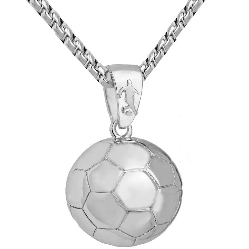 Hip Hop Rock Fashion Men's Necklace Three-dimensional Gold Silver Football Basketball Football Punk Jewelry Gift
Hip Hop Rock Fashion Men's Necklace Three-dimensional Gold Silver Football Basketball Football Punk Jewelry Gift