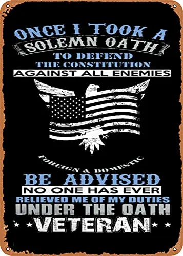 Proud to Be A Veteran 52# Metal Tin Sign Wall Decor Man Cave Military Fan Gift Home Bar Pub Decorative Military Posters 12x8 In 
Proud to Be A Veteran 52# Metal Tin Sign Wall Decor Man Cave Military Fan Gift Home Bar Pub Decorative Military Posters 12x8 In