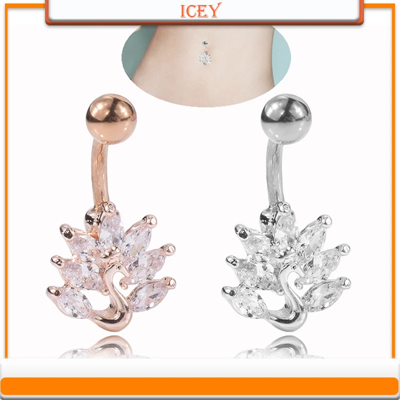 1pc Peacock belly ring flowers navel stud Zircon belly navel jewelry rhinestones belly button ring crystal belly body jewelry
1pc Peacock belly ring flowers navel stud Zircon belly navel jewelry rhinestones belly button ring crystal belly body jewelry