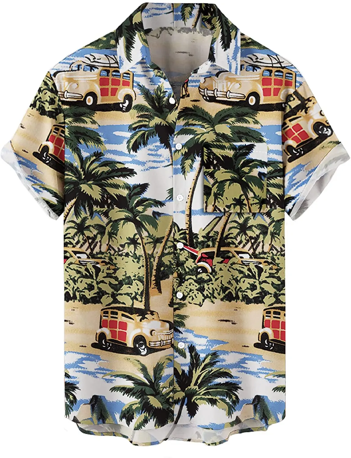Men's Short Sleeve Button Down Bowling Shirts Hawaiian Casual Printed Beach Shirt Summer Regular Fit Top
Men's Short Sleeve Button Down Bowling Shirts Hawaiian Casual Printed Beach Shirt Summer Regular Fit Top