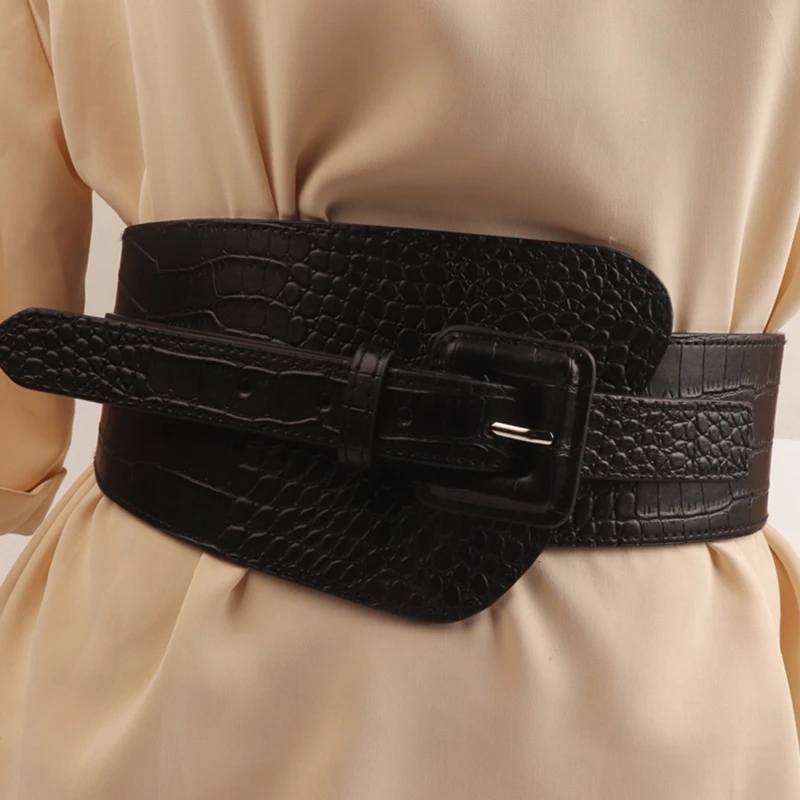 Women Faux Leather Waist Strap Vintage Square Buckle Elasticity Belt 2022 Female Fashion All-match Coat Jeans Dresses Waistband
Women Faux Leather Waist Strap Vintage Square Buckle Elasticity Belt 2022 Female Fashion All-match Coat Jeans Dresses Waistband