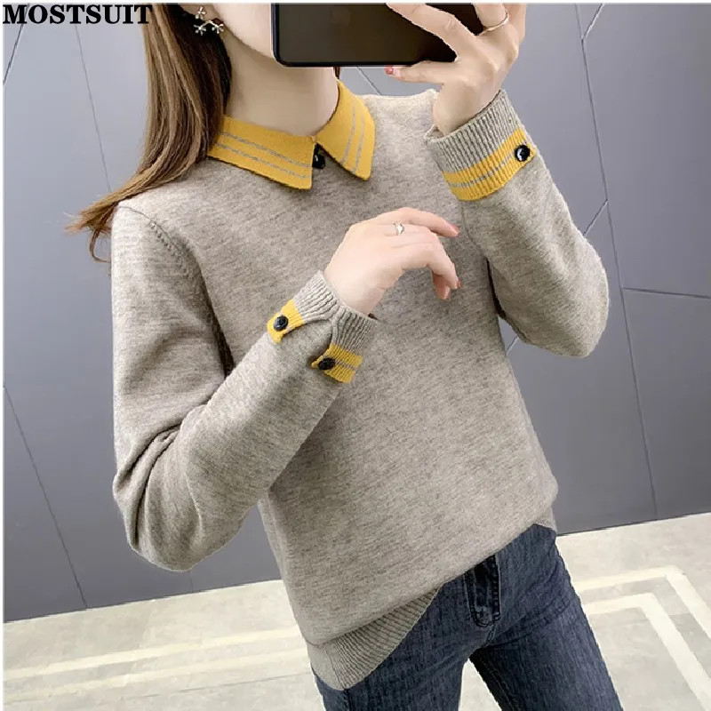 Autumn Winter Stylish Sweater Women Contrast Color Long Sleeve Casual Pullover Knitwear Workwear Fashion Ladies Jumper Tops 2022
Autumn Winter Stylish Sweater Women Contrast Color Long Sleeve Casual Pullover Knitwear Workwear Fashion Ladies Jumper Tops 2022