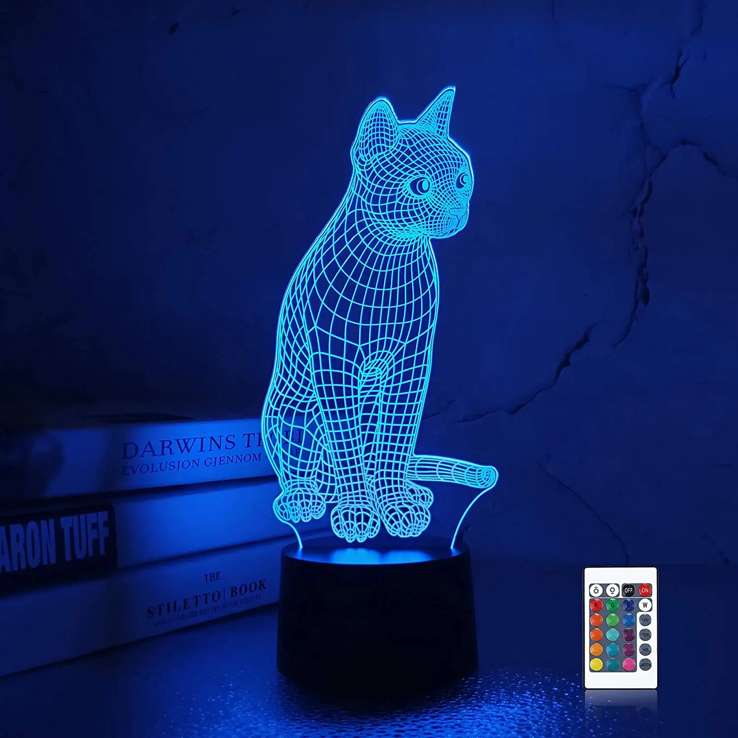 Lampeez 3D Cat Lamp Night Light Kitten 3D Illusion lamp for Kids, 16 Colors Changing with Remote, Kids Bedroom Decor as Xmas Hol
Lampeez 3D Cat Lamp Night Light Kitten 3D Illusion lamp for Kids, 16 Colors Changing with Remote, Kids Bedroom Decor as Xmas Hol
