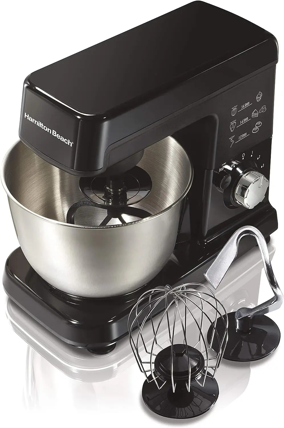 Speed Stand Mixer with Stainless Steel 3.5 Quart Bowl, Planetary Mixing, Tilt-Up (63325), 300 Watt Motor, Black
Speed Stand Mixer with Stainless Steel 3.5 Quart Bowl, Planetary Mixing, Tilt-Up (63325), 300 Watt Motor, Black