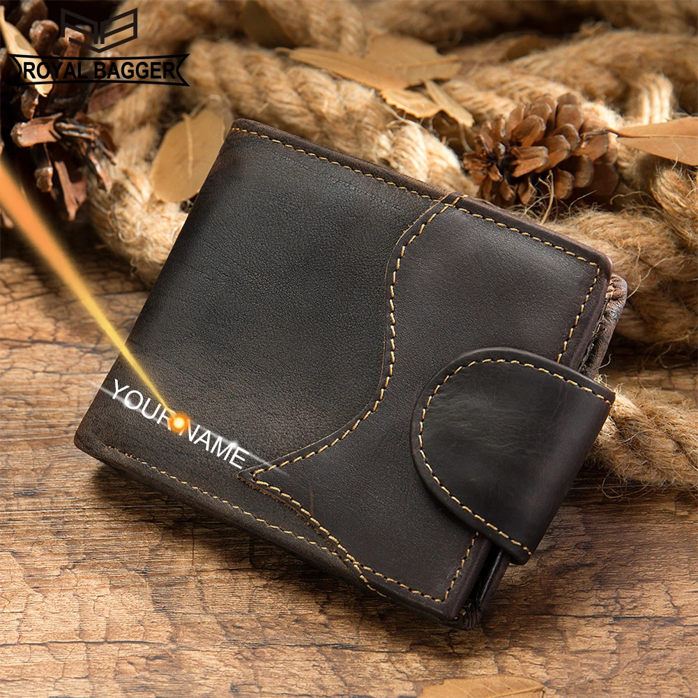 Royal Bagger Vintage Short Wallets for Men Genuine Cow Leather Card Holder Casual Wallet Purse 7041
Royal Bagger Vintage Short Wallets for Men Genuine Cow Leather Card Holder Casual Wallet Purse 7041