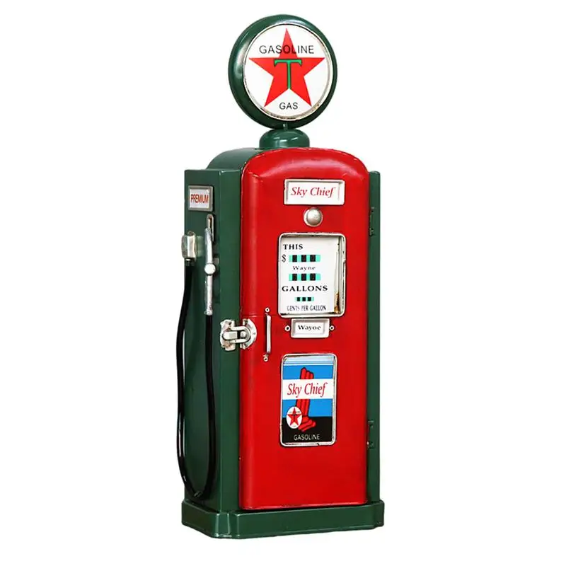 Metal Pump Sign Decorative European Style Filling Pump Statue Station Pump Tin Sign Handmade Metal Crafts Storage Cabinets For 
Metal Pump Sign Decorative European Style Filling Pump Statue Station Pump Tin Sign Handmade Metal Crafts Storage Cabinets For
