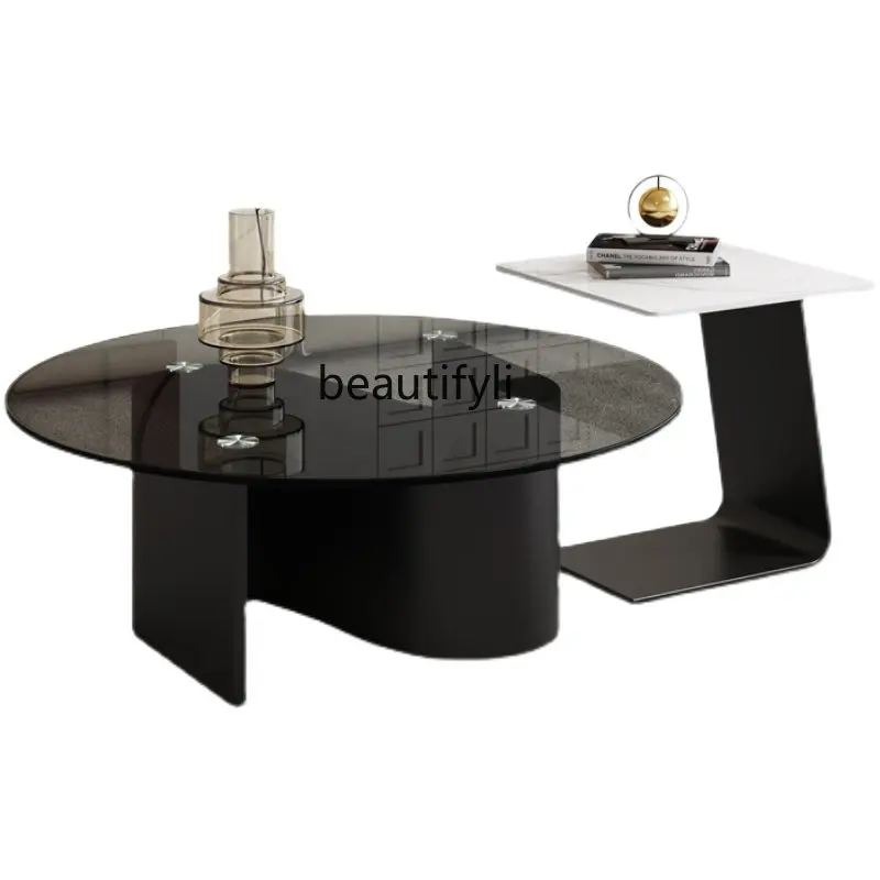 Каменная тарелка, боковой столик для чайного столика, домашний современный легкий роскошный круглый чайный стол из закаленного стекла
Каменная тарелка, боковой столик для чайного столика, домашний современный легкий роскошный круглый чайный стол из закаленного стекла