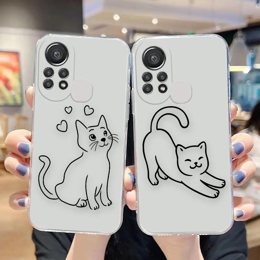 Clear Case For TECNO CAMON 18 HOT 10S 11S NFC 8 9 10 11 12 PLAY POVA2 SMART 6 7 GO PRO Case Funda Capa Para Cute Line Cat Art
Clear Case For TECNO CAMON 18 HOT 10S 11S NFC 8 9 10 11 12 PLAY POVA2 SMART 6 7 GO PRO Case Funda Capa Para Cute Line Cat Art