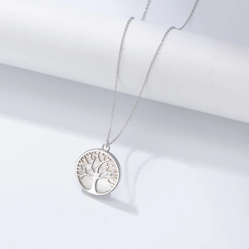 Hot sale s925 silver natural white shell lucky tree necklace ladies' pendant all-match clavicle chain
Hot sale s925 silver natural white shell lucky tree necklace ladies' pendant all-match clavicle chain