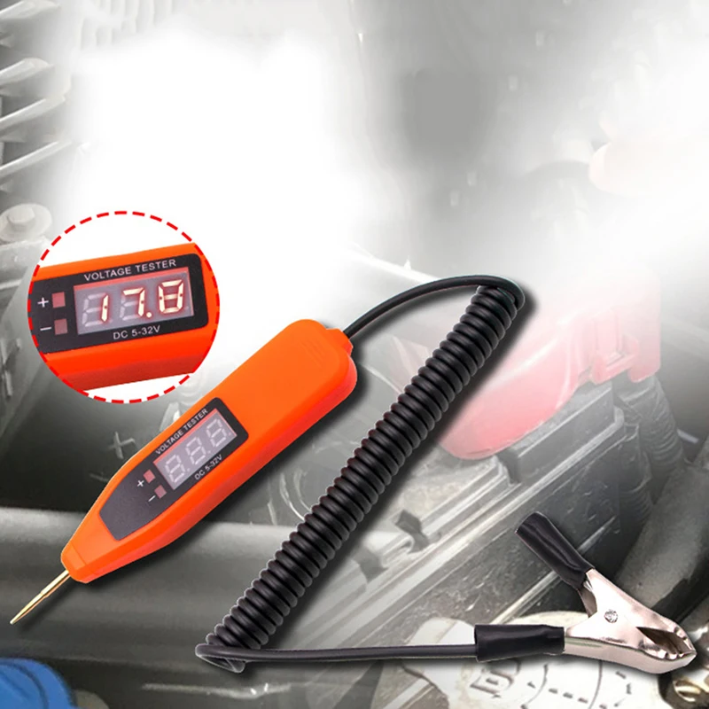 Digital LCD Screen Car Electrical Circuit Test Pen Auto Electrician Probe Tools 5V/24V/32V Vehicle Maintenance Tools
Digital LCD Screen Car Electrical Circuit Test Pen Auto Electrician Probe Tools 5V/24V/32V Vehicle Maintenance Tools