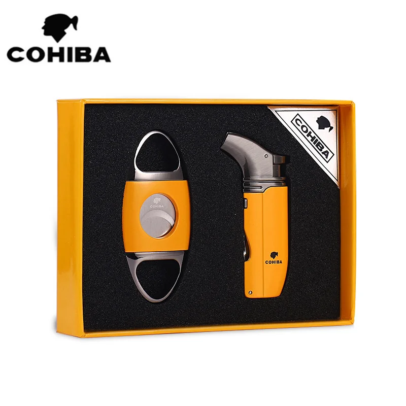 Электронная зажигалка для сигар COHIBA с отверстием для сигар бутан 2 фонарь струйное пламя специальные ножницы для сигар Подарочная коробка м...
Электронная зажигалка для сигар COHIBA с отверстием для сигар бутан 2 фонарь струйное пламя специальные ножницы для сигар Подарочная коробка м...