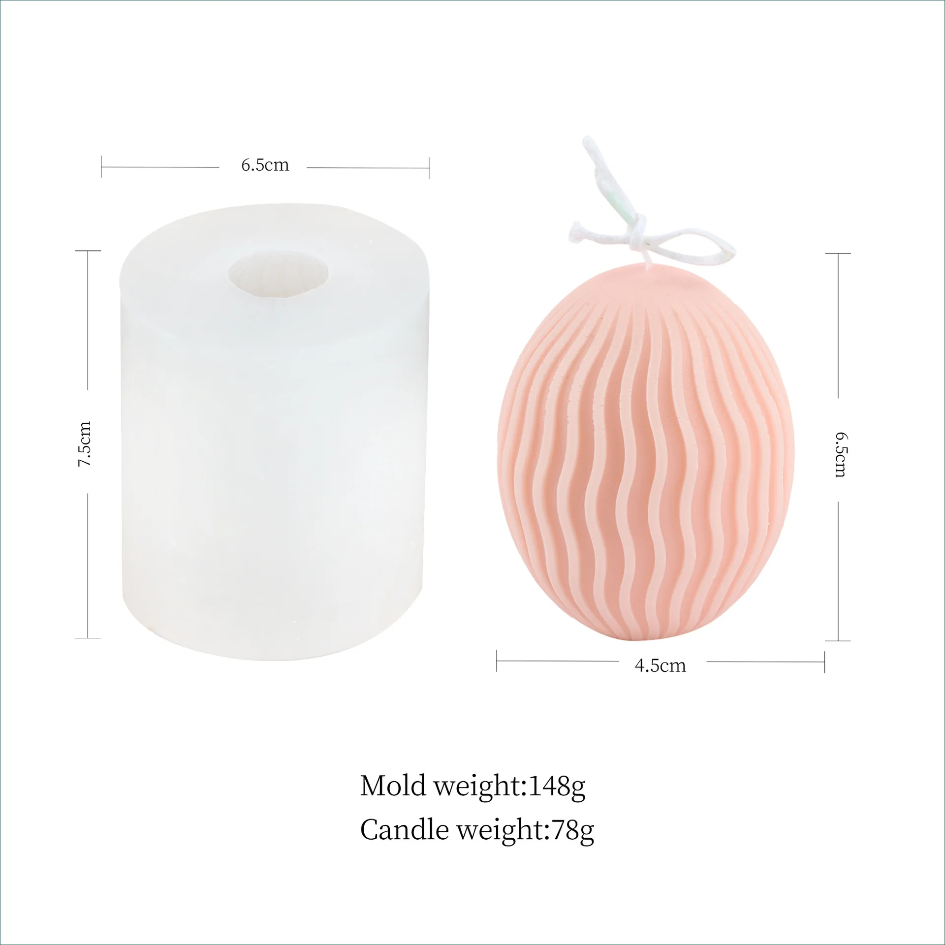 Striped Egg Candle Silicone Mold Molds For Resin Aromatic Candles Handmade Diy Candle Making Kit Form Forms Mould Silicon Crafts
Striped Egg Candle Silicone Mold Molds For Resin Aromatic Candles Handmade Diy Candle Making Kit Form Forms Mould Silicon Crafts