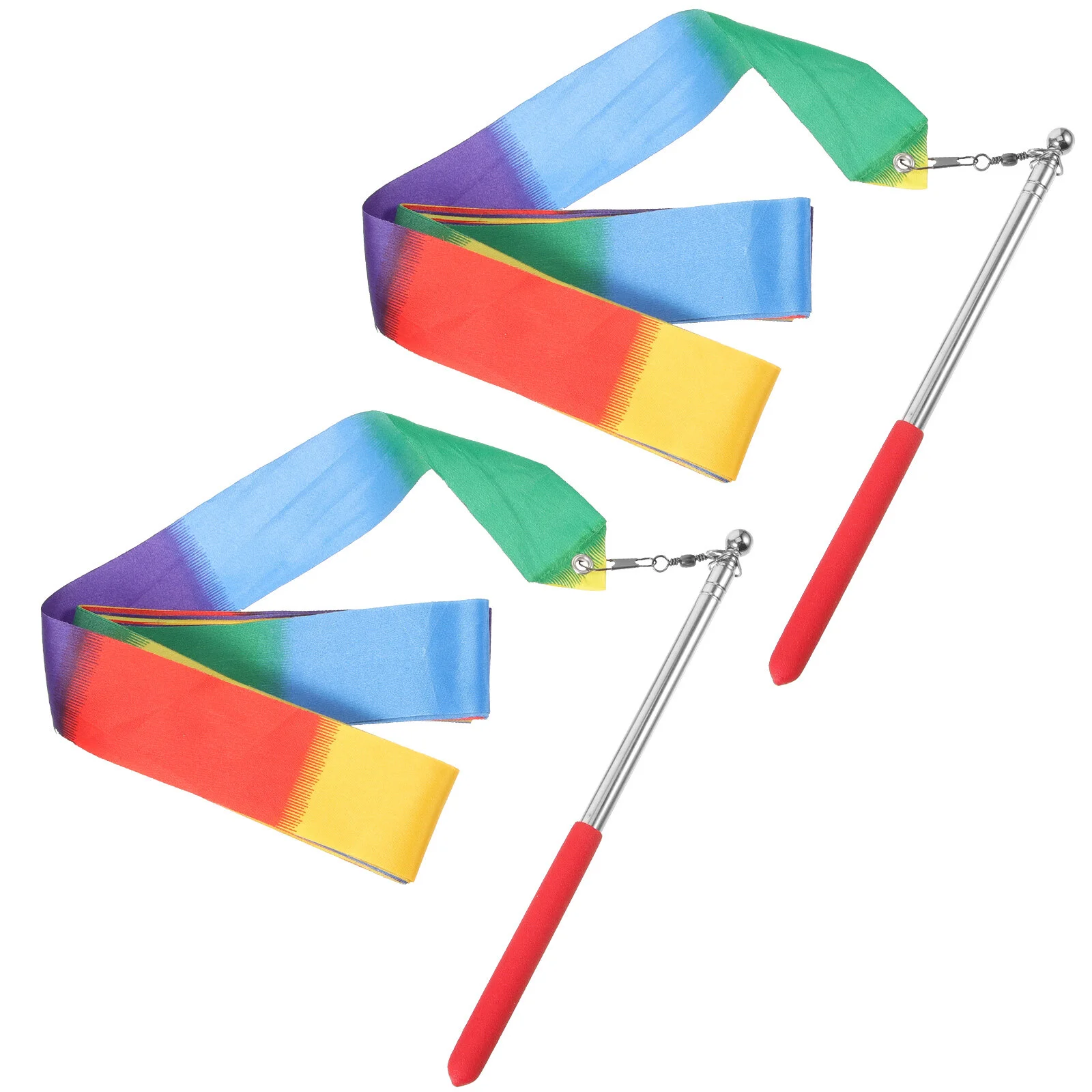 Telescopic Rod Gymnastics Performing Ribbon Dance Colored Ribbons Performance Wand
Telescopic Rod Gymnastics Performing Ribbon Dance Colored Ribbons Performance Wand