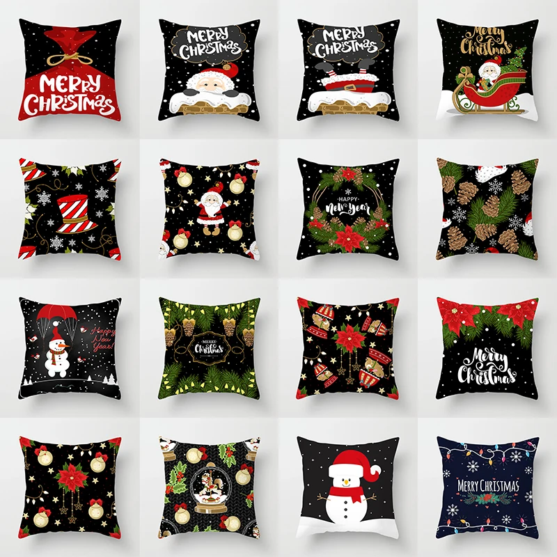 Merry Christmas Decor Throw Pillow Case Black Color Snowman Cushion Covers for Home Sofa Chair Decorative Pillowcases
Merry Christmas Decor Throw Pillow Case Black Color Snowman Cushion Covers for Home Sofa Chair Decorative Pillowcases