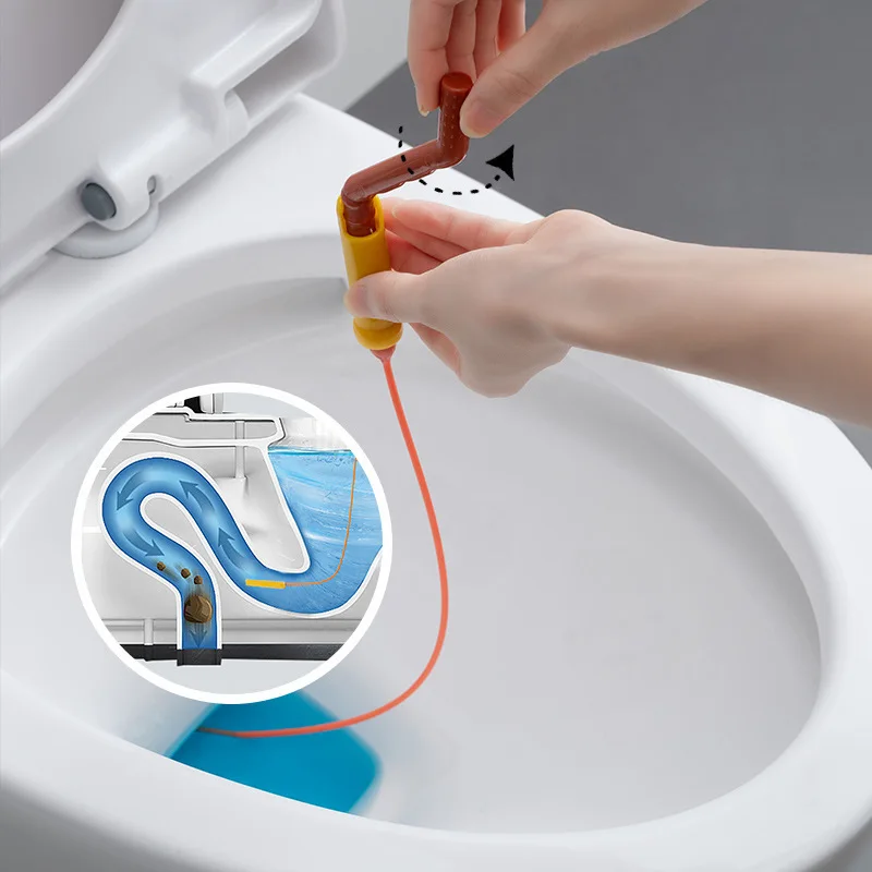 Manual Pipe Dredge Bendable Sink Toilet Sewer Anti Clogging Tool Household Kitchen Bathroom Hair Cleaner 63cm Extended Design
Manual Pipe Dredge Bendable Sink Toilet Sewer Anti Clogging Tool Household Kitchen Bathroom Hair Cleaner 63cm Extended Design