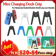 Game Controller Left & Right Charging Dock Grip V-Shaped Gamepad Charger Stand For Nintendo Switch/Switch OLED Joy-con Handle