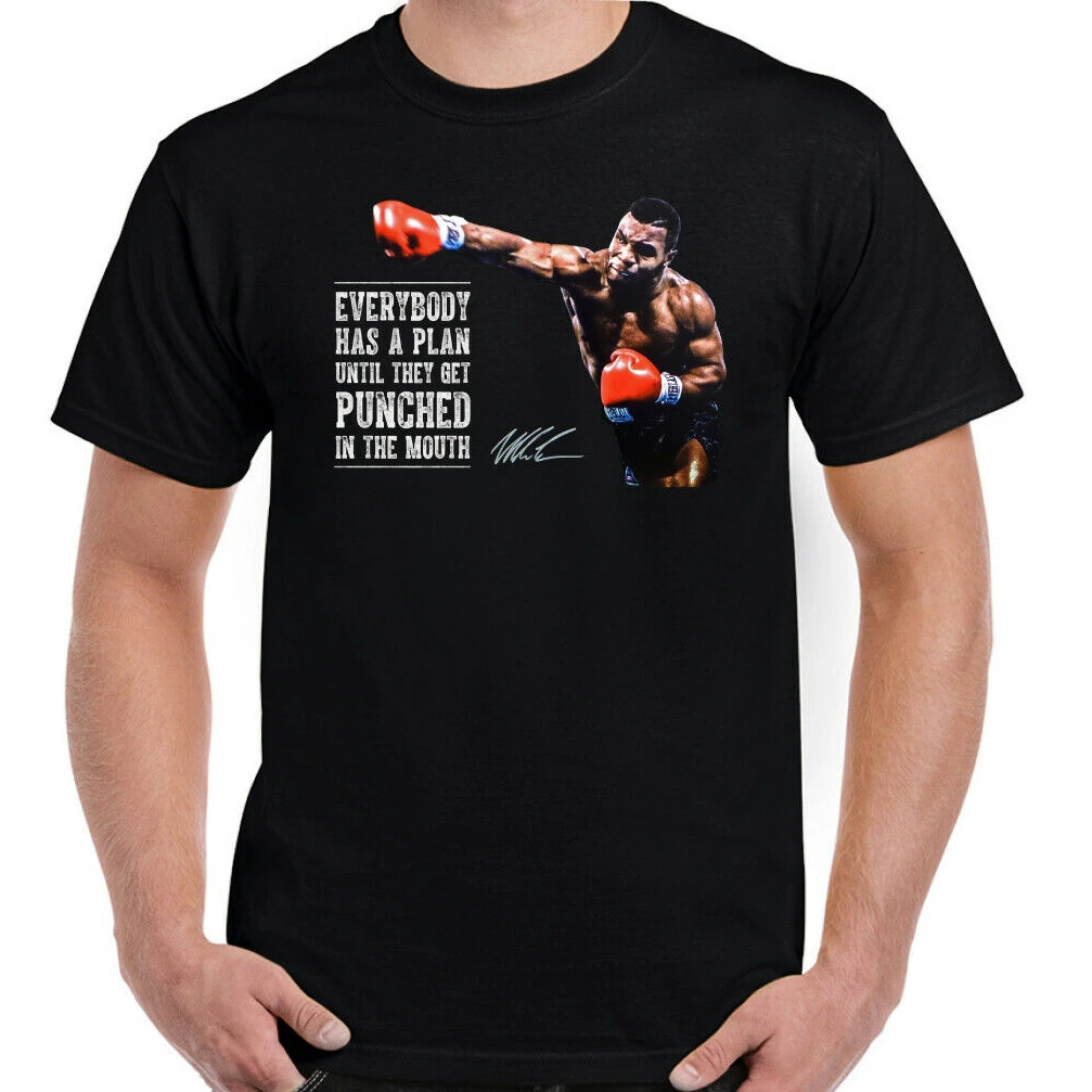 Classic Quotation Everyone Has A Plan. Mike Tyson Boxing Fans T Shirt 100% Cotton Short Sleeve O-Neck T-shirt Casual Mens Top
Classic Quotation Everyone Has A Plan. Mike Tyson Boxing Fans T Shirt 100% Cotton Short Sleeve O-Neck T-shirt Casual Mens Top