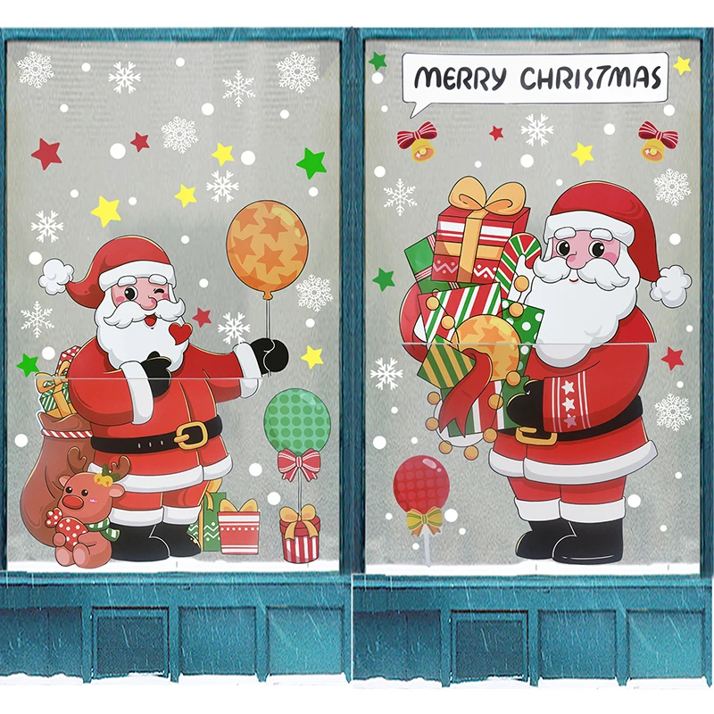 Наклейка с Санта-Клаусом, наклейка для окна/стеклянной двери, рождественские украшения, мультяшная наклейка для декора детской комнаты
Наклейка с Санта-Клаусом, наклейка для окна/стеклянной двери, рождественские украшения, мультяшная наклейка для декора детской комнаты