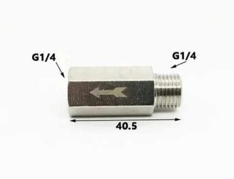 Латунный пневматический односторонний обратный клапан BSP
Латунный пневматический односторонний обратный клапан BSP