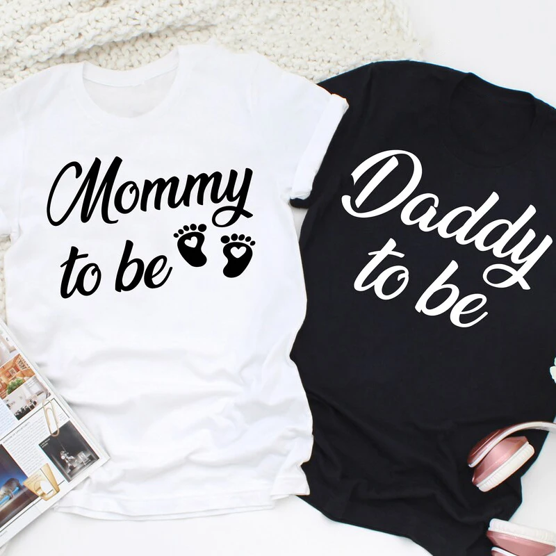 Mommy And Daddy To Be t Shirts funny mother father cotton short sleeve t-shirts matching Pregnancy Announcement t shirt
Mommy And Daddy To Be t Shirts funny mother father cotton short sleeve t-shirts matching Pregnancy Announcement t shirt