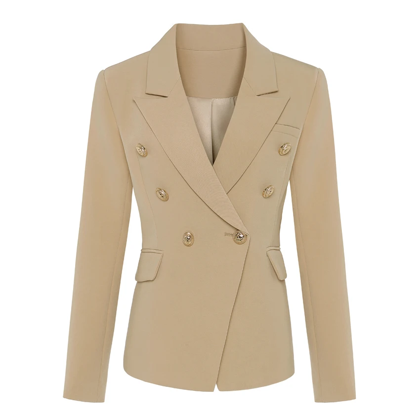 TOP QUALITY New Stylish 2022 Classic Designer Blazer Women's Double Breasted Metal Lion Buttons Blazer Jacket Outer Wear Khaki
TOP QUALITY New Stylish 2022 Classic Designer Blazer Women's Double Breasted Metal Lion Buttons Blazer Jacket Outer Wear Khaki