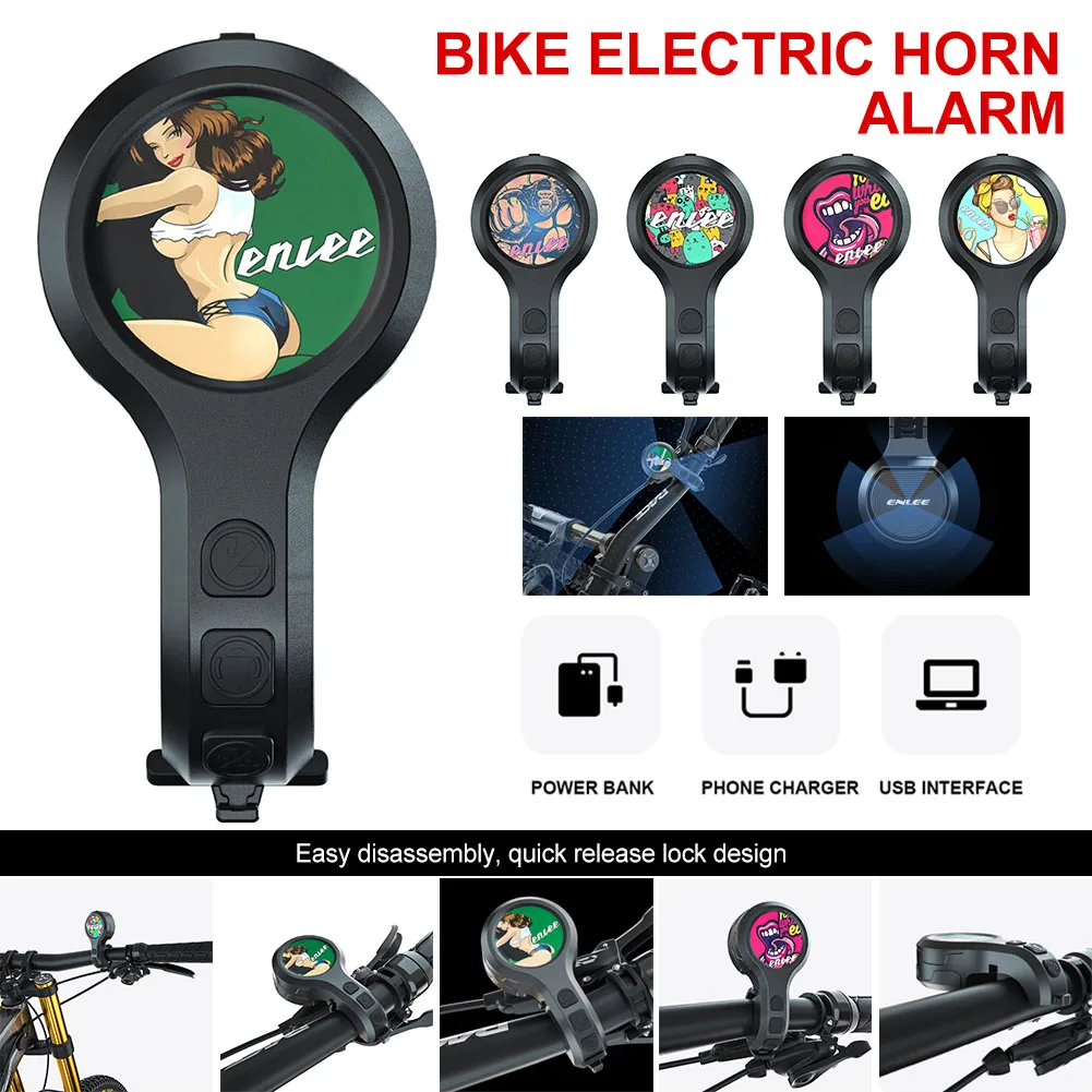 MTB Road Bike Electronic Horn USB Rechargeable Bike Bell IPX6 Waterproof 80-130dB Handlebar Anti-Theft Sound Alarm Ring Bell
MTB Road Bike Electronic Horn USB Rechargeable Bike Bell IPX6 Waterproof 80-130dB Handlebar Anti-Theft Sound Alarm Ring Bell