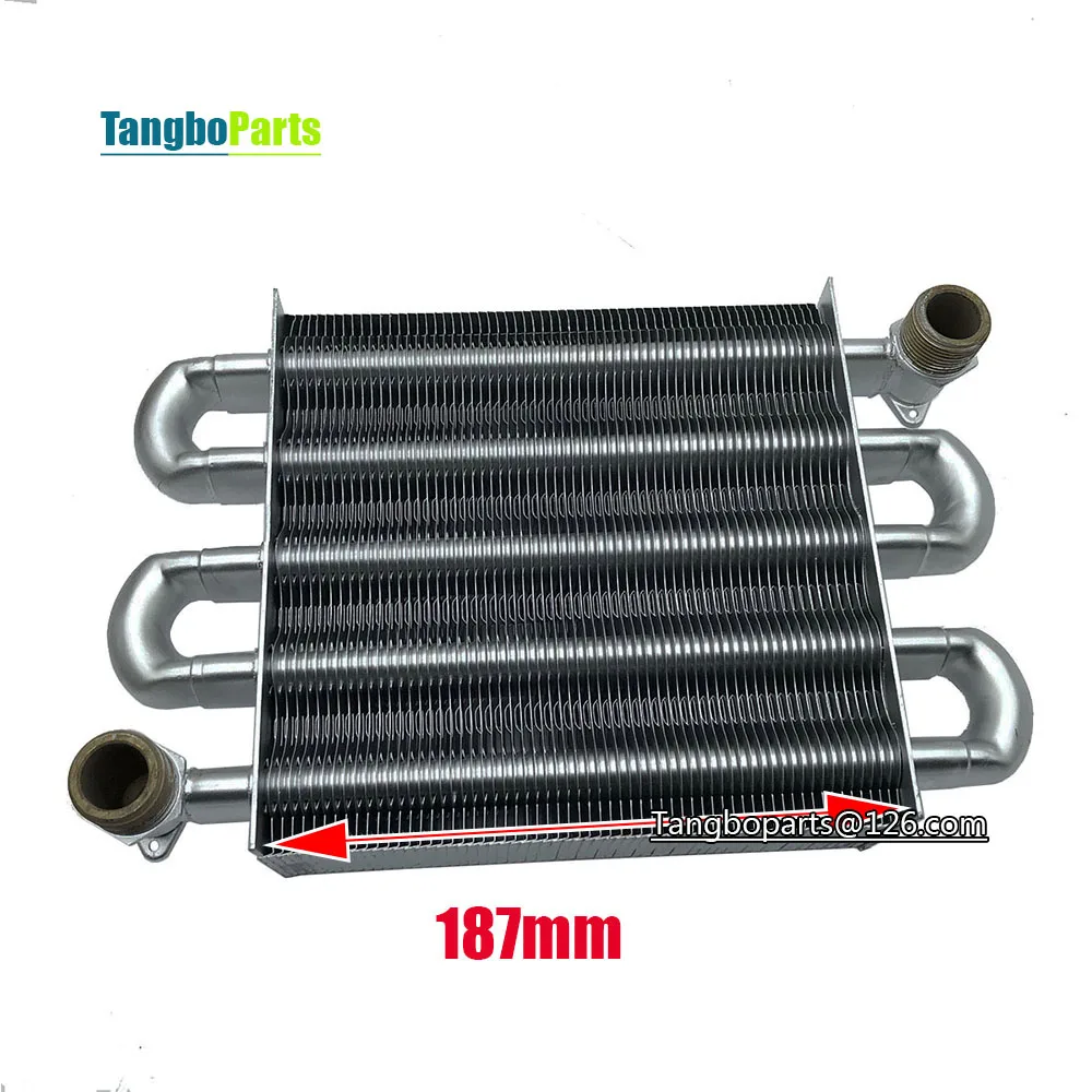 

Gas Boiler Acceessories Combustion Chamber Length 187MM Heat Exchanger For BAXI Ferroli Bosch Vaillant Vanward Replacement