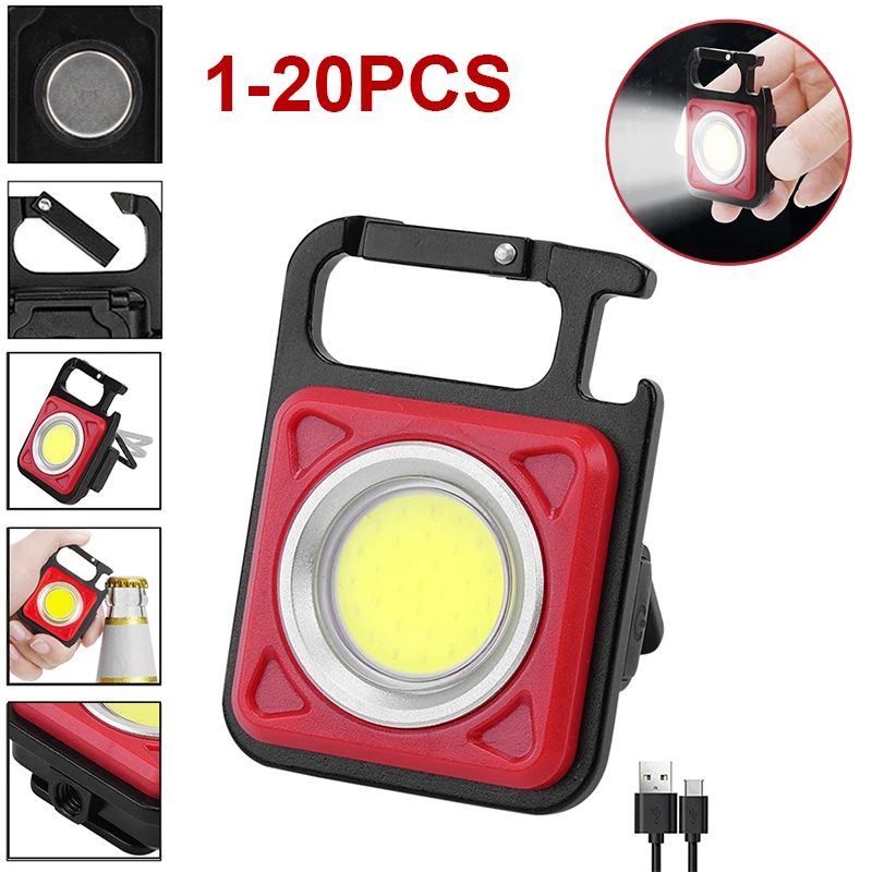 Mini LED Flashlight Work Lights USB Rechargeable LED Light 3 Modes 400 Lumens Keychain FlashLight Small Pocket Torch Corkscrew
Mini LED Flashlight Work Lights USB Rechargeable LED Light 3 Modes 400 Lumens Keychain FlashLight Small Pocket Torch Corkscrew