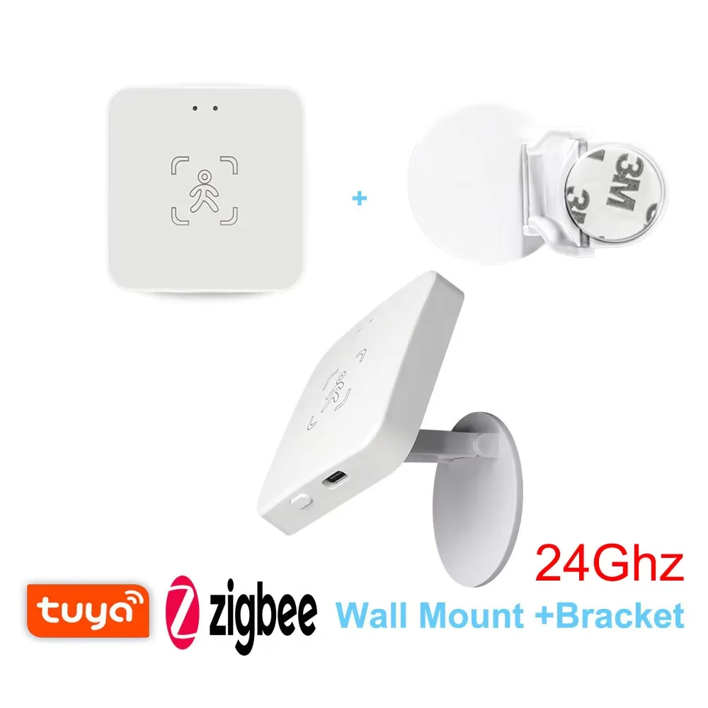 Датчик присутствия человека Tuya WiFi/Zigbee 24ГГц
Датчик присутствия человека Tuya WiFi/Zigbee 24ГГц