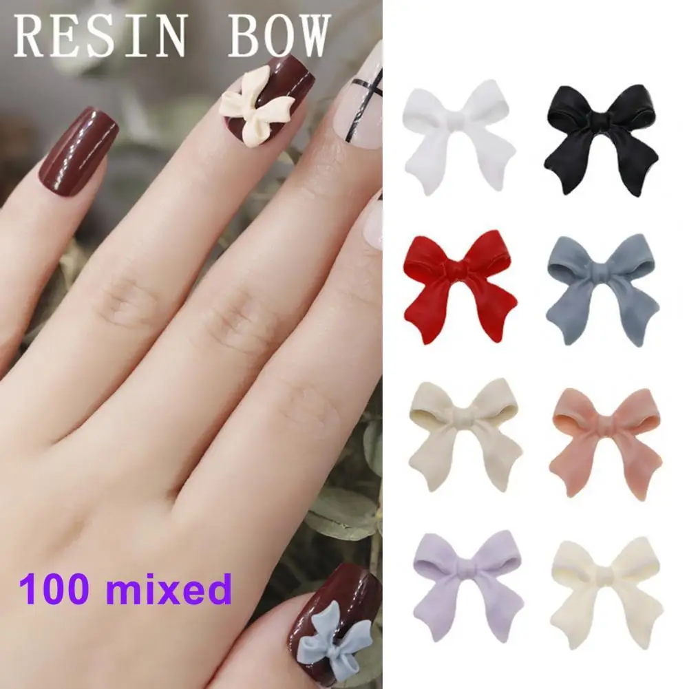 100Pcs/ 1 Pouch Nail Art Bowknot Multi-functional All-matching 3D Manicure Sticker Decals Nail Art Bowknot for Salon
100Pcs/ 1 Pouch Nail Art Bowknot Multi-functional All-matching 3D Manicure Sticker Decals Nail Art Bowknot for Salon