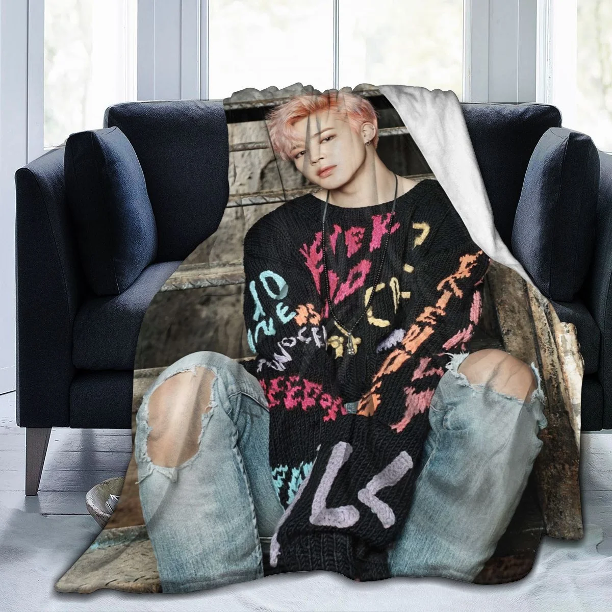 Park Jimin Soft and Comfortable Warm Fleece Blanket for Sofa, Bed, Office Knee pad,Bed car Camp Beach Blanket Throw Blankets
Park Jimin Soft and Comfortable Warm Fleece Blanket for Sofa, Bed, Office Knee pad,Bed car Camp Beach Blanket Throw Blankets