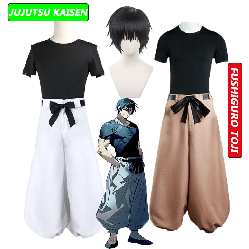 Anime Jujutsu Kaisen Fushiguro Toji Costume Aldult Unisex Pants Wig Halloween Rave Combat Fushiguro Cosplay Costumes
Anime Jujutsu Kaisen Fushiguro Toji Costume Aldult Unisex Pants Wig Halloween Rave Combat Fushiguro Cosplay Costumes