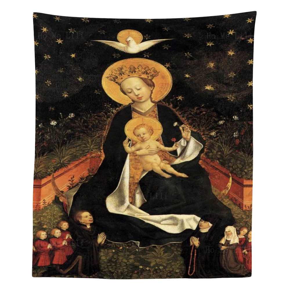 

Mary Ark Of The Covenant Nativity Scene Christmas Icons Incarnate Of Holy Virgin Tapestry By Ho Me Lili For Livingroom Wall Deco